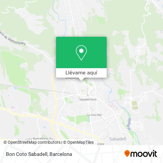 Mapa Bon Coto Sabadell