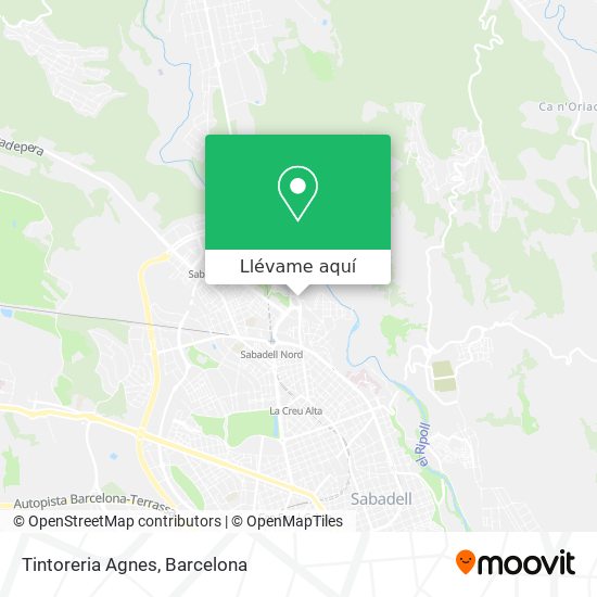 Mapa Tintoreria Agnes
