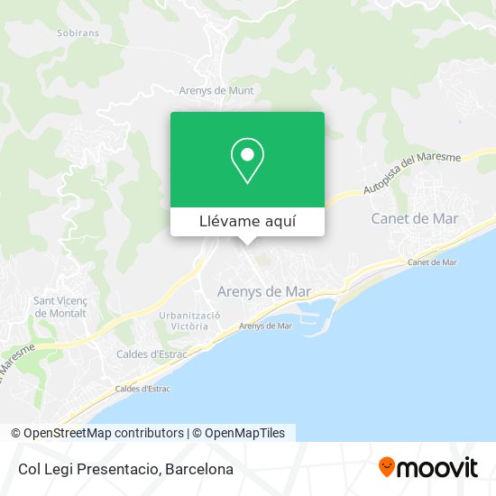Mapa Col Legi Presentacio
