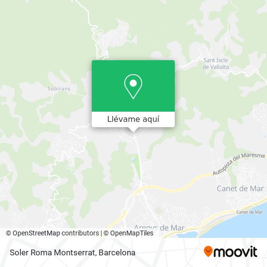 Mapa Soler Roma Montserrat