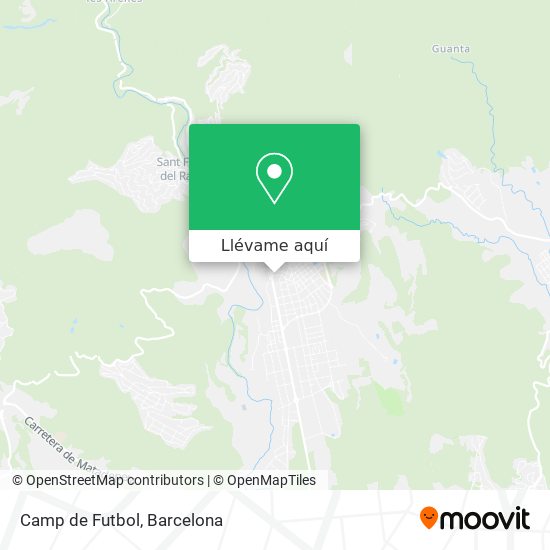 Mapa Camp de Futbol