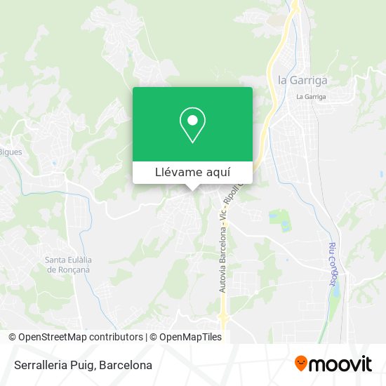 Mapa Serralleria Puig