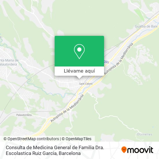 Mapa Consulta de Medicina General de Familia Dra. Escolastica Ruiz Garcia