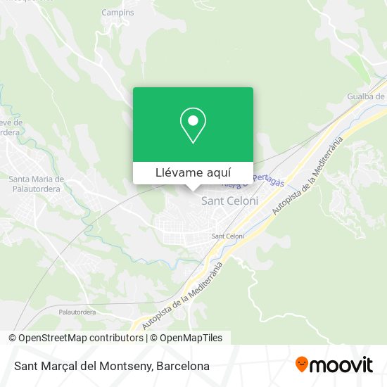 Mapa Sant Marçal del Montseny