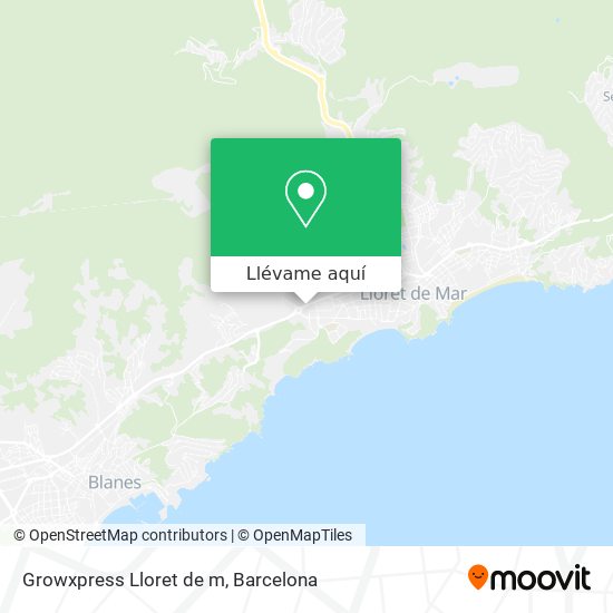 Mapa Growxpress Lloret de m