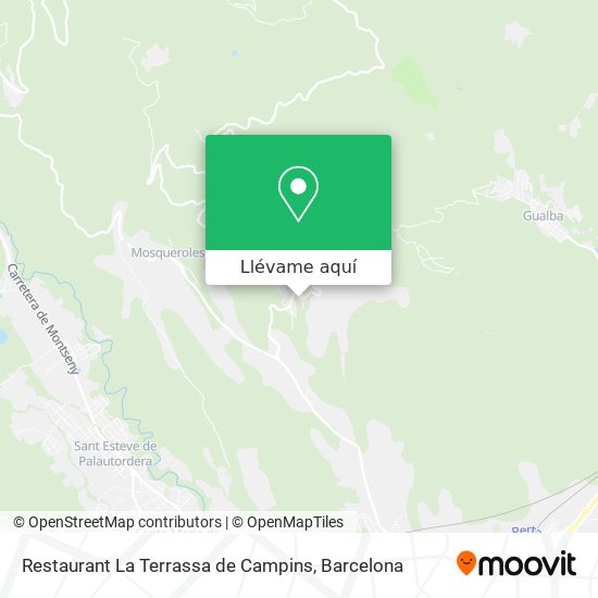 Mapa Restaurant La Terrassa de Campins
