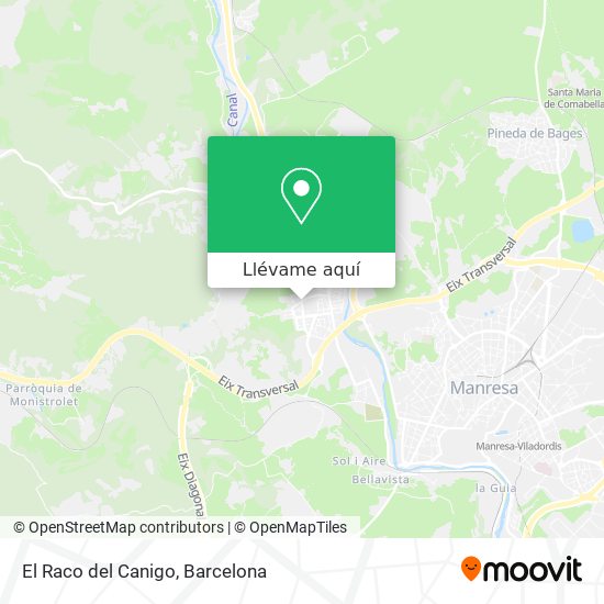 Mapa El Raco del Canigo