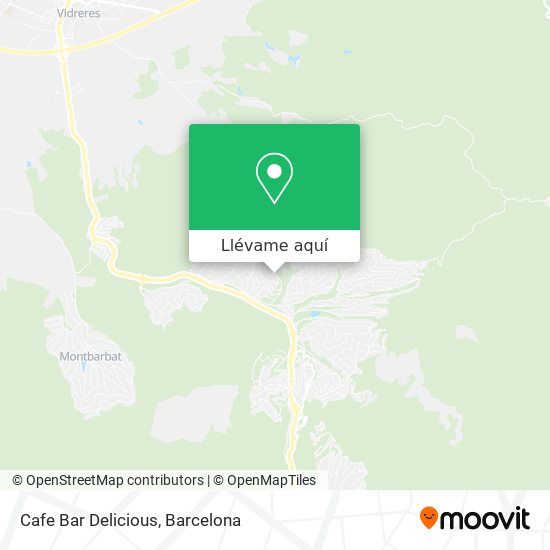 Mapa Cafe Bar Delicious