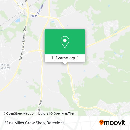 Mapa Mine Miles Grow Shop