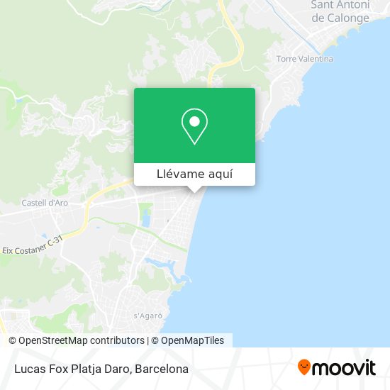 Mapa Lucas Fox Platja Daro