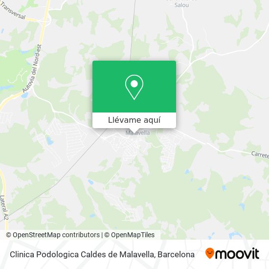 Mapa Clinica Podologica Caldes de Malavella