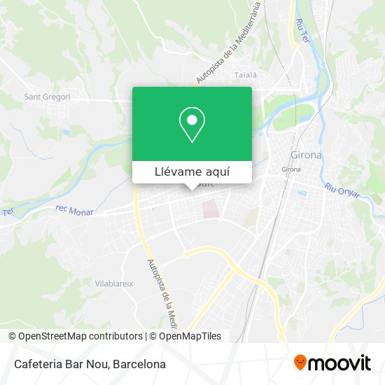 Mapa Cafeteria Bar Nou