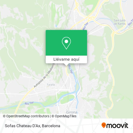 Mapa Sofas Chateau D'Ax