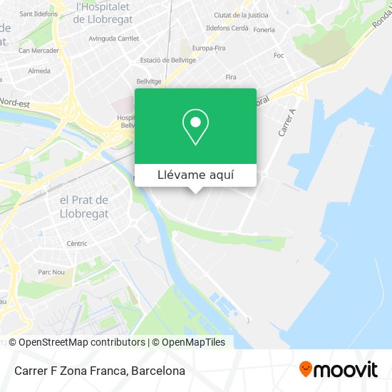Mapa Carrer F Zona Franca