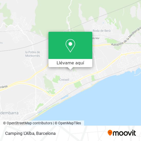 Mapa Camping L'Alba