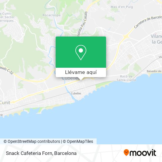 Mapa Snack Cafeteria Forn