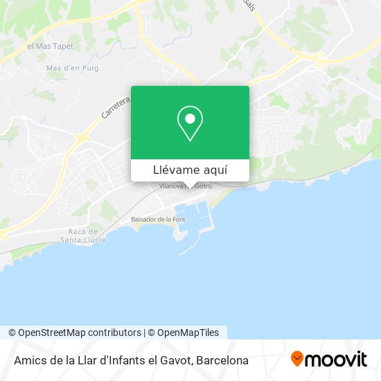 Mapa Amics de la Llar d'Infants el Gavot