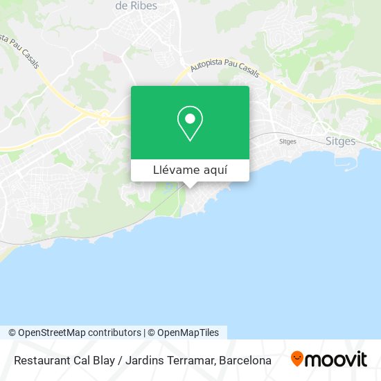 Mapa Restaurant Cal Blay / Jardins Terramar