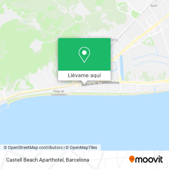 Mapa Castell Beach Aparthotel