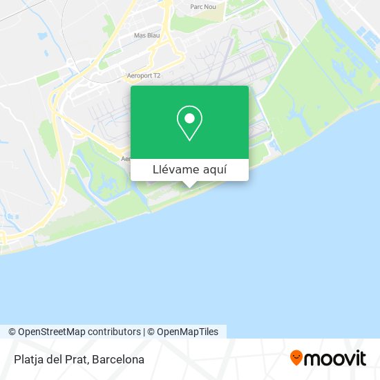 Mapa Platja del Prat