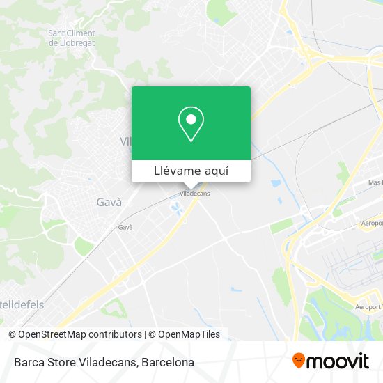 Mapa Barca Store Viladecans