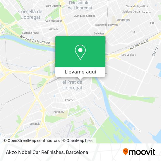Mapa Akzo Nobel Car Refinishes