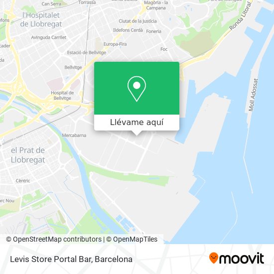 Mapa Levis Store Portal Bar