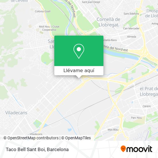 Mapa Taco Bell Sant Boi