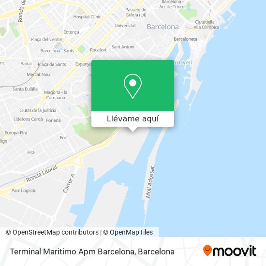 Mapa Terminal Maritimo Apm Barcelona