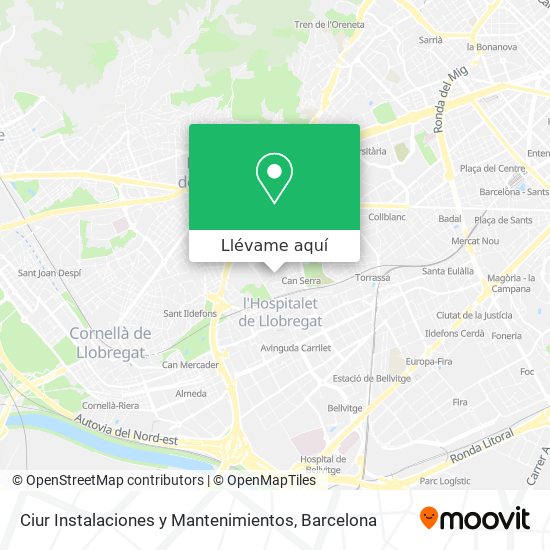 Mapa Ciur Instalaciones y Mantenimientos