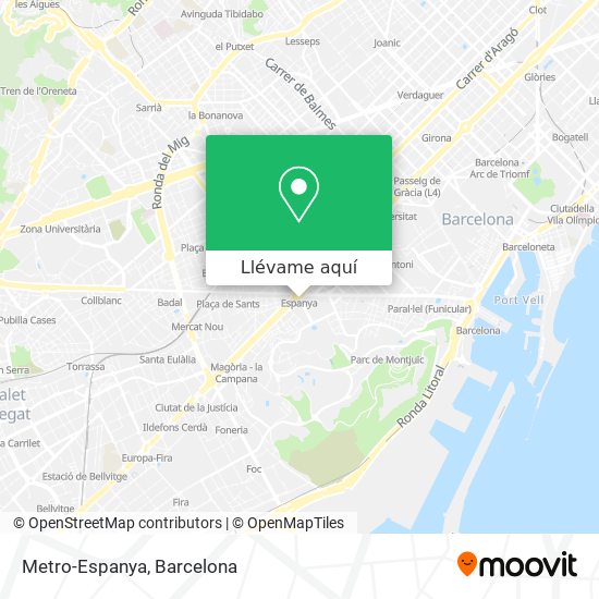 Mapa Metro-Espanya