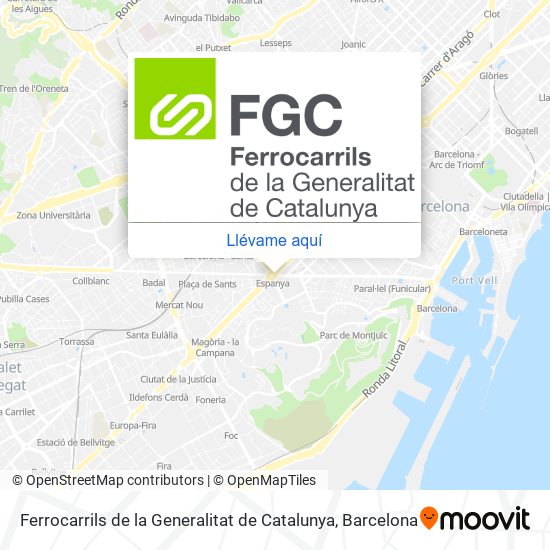 Mapa Ferrocarrils de la Generalitat de Catalunya