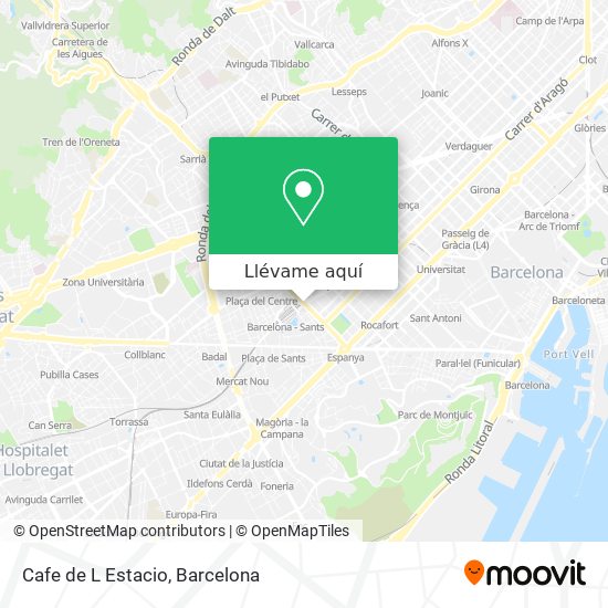Mapa Cafe de L Estacio