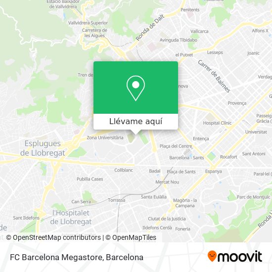 Mapa FC Barcelona Megastore