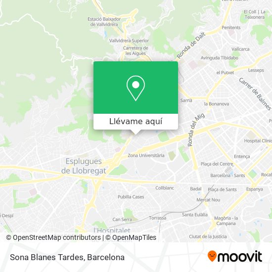 Mapa Sona Blanes Tardes