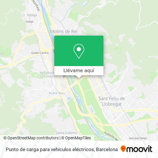 Mapa Punto de carga para vehículos eléctricos