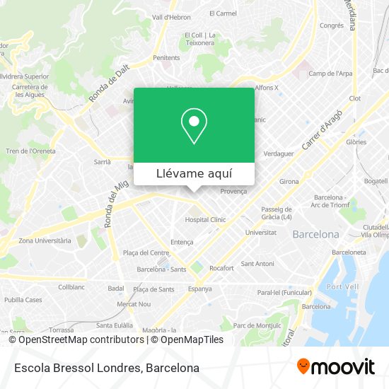 Mapa Escola Bressol Londres