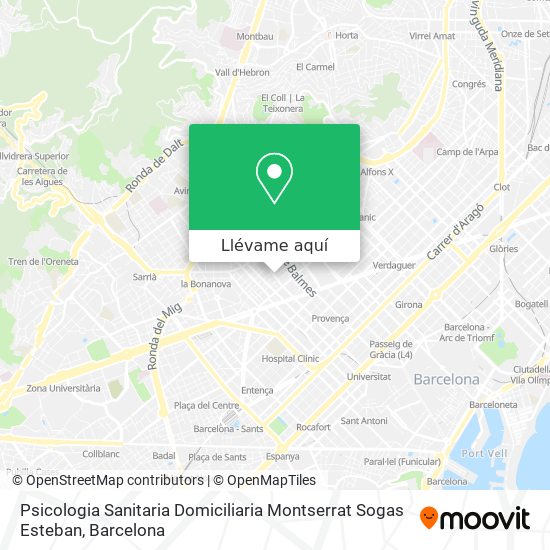 Mapa Psicologia Sanitaria Domiciliaria Montserrat Sogas Esteban