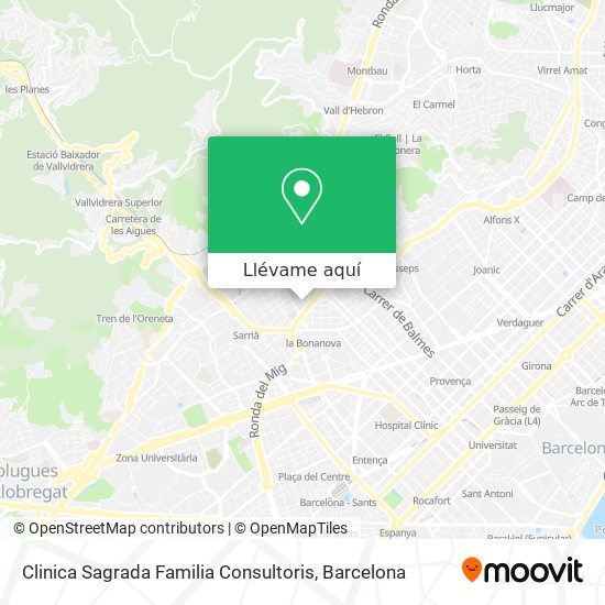 Mapa Clinica Sagrada Familia Consultoris