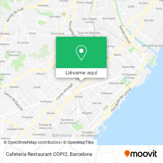 Mapa Cafeteria Restaurant COPI2