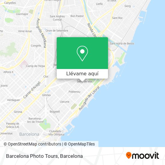 Mapa Barcelona Photo Tours