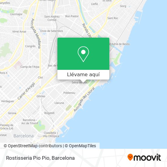 Mapa Rostisseria Pio Pio