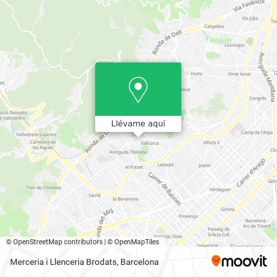 Mapa Merceria i Llenceria Brodats