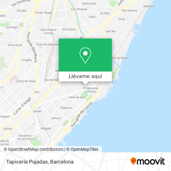 Mapa Tapicería Pujadas