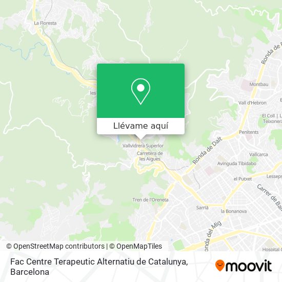 Mapa Fac Centre Terapeutic Alternatiu de Catalunya