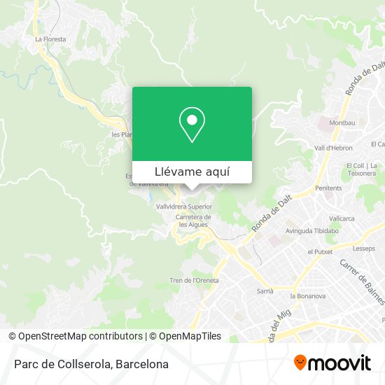 Mapa Parc de Collserola