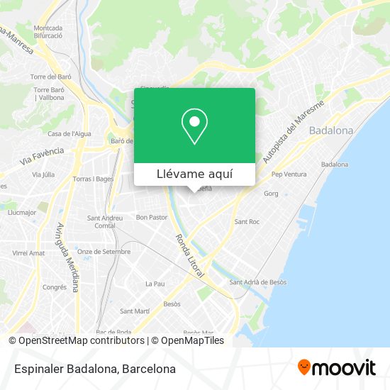 Mapa Espinaler Badalona