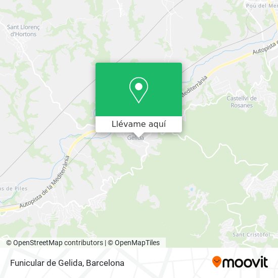 Mapa Funicular de Gelida