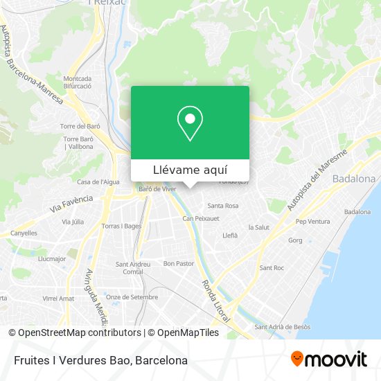 Mapa Fruites I Verdures Bao