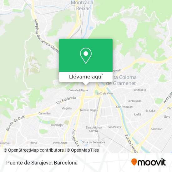 Mapa Puente de Sarajevo
